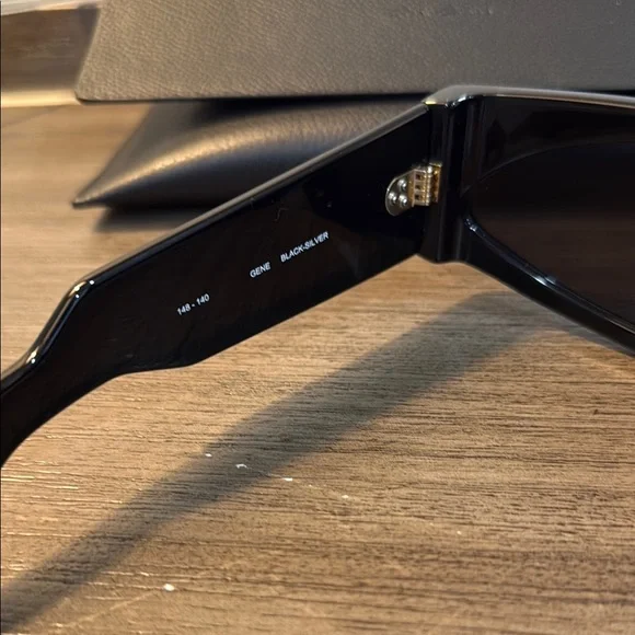 Rick Owens Gene Black Oversized Sunglasses